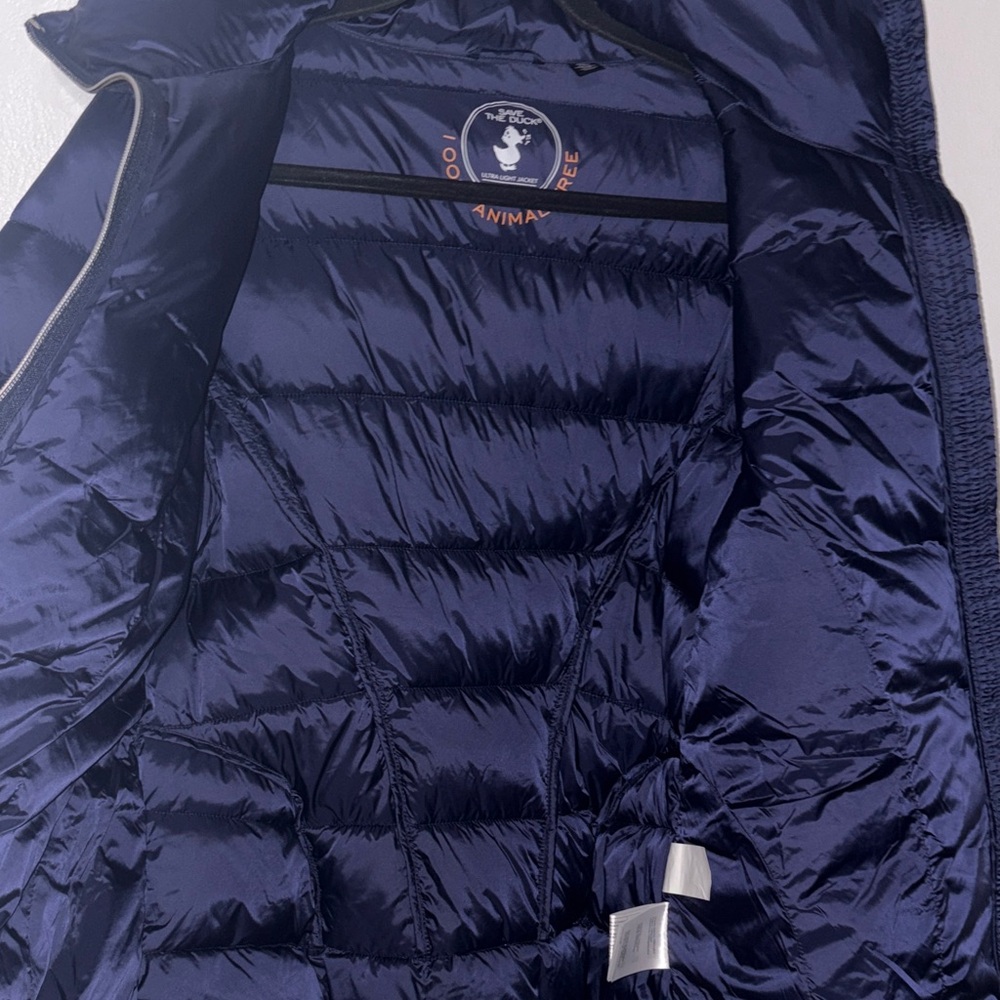 Save the Duck Corrine Navy Puffer Jacket XL - Picture 11 of 12